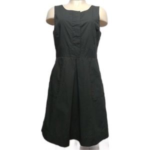 J Crew Gray Sleeveless A-line Pockets Dress 8